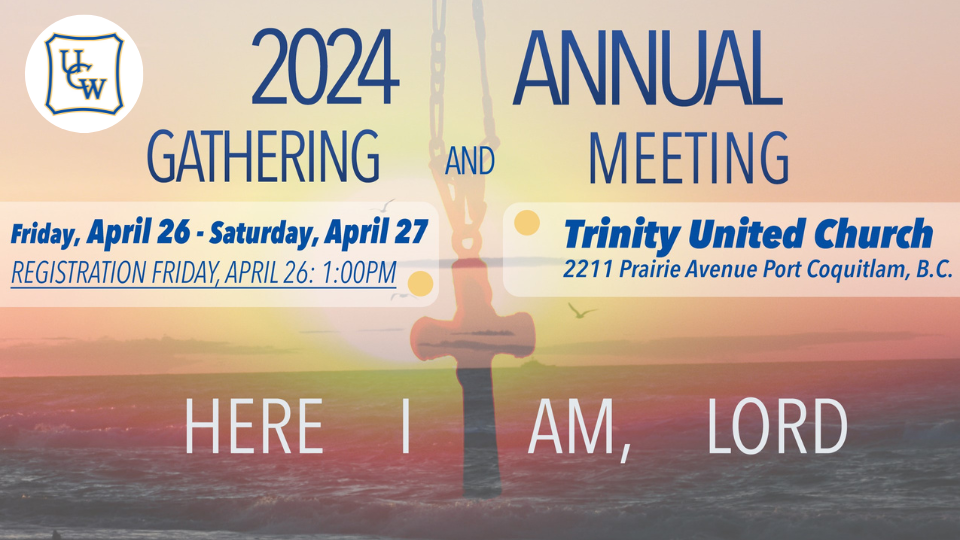 UCW 2024 Annual Gathering April 26-27 Feature Image
