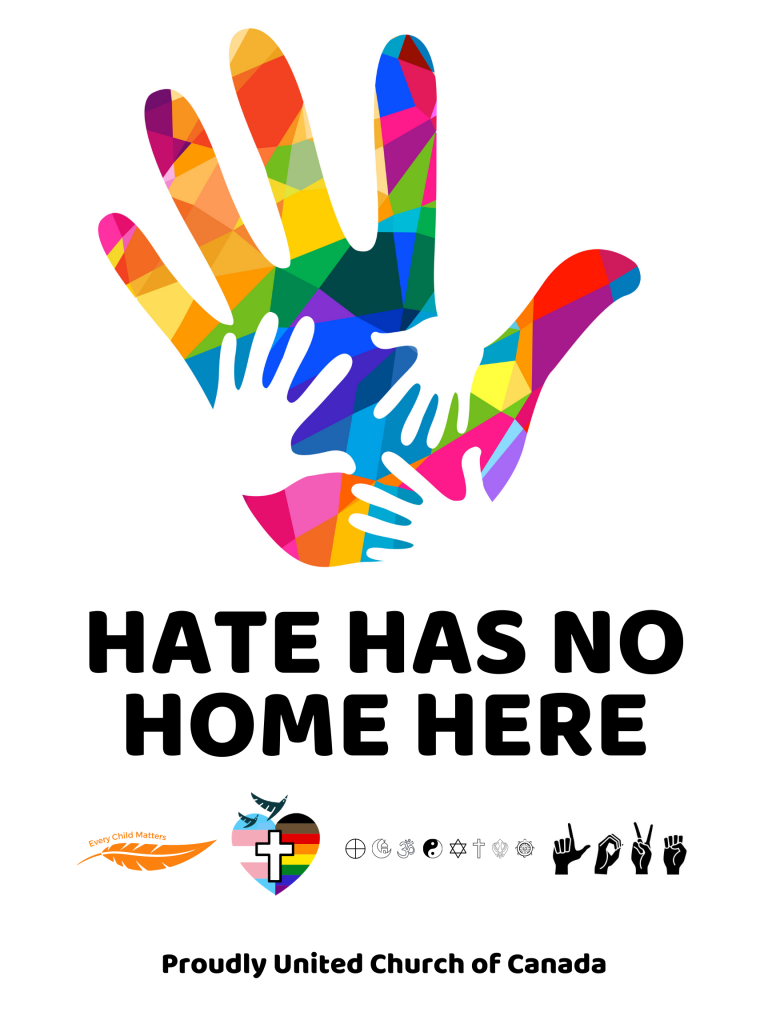 Made with Love Hate Has No Home Here Lawn Sign BLACK