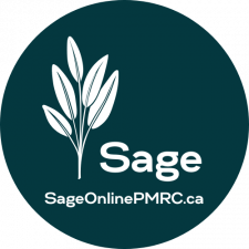 Sage Profile Pic CIRCLE of WHITE with URL GREEN background TRANSPARENT 500x500