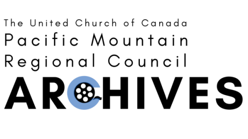 Block letter logo for The United Church of Canada Pacific Mountain Regional Council Archives