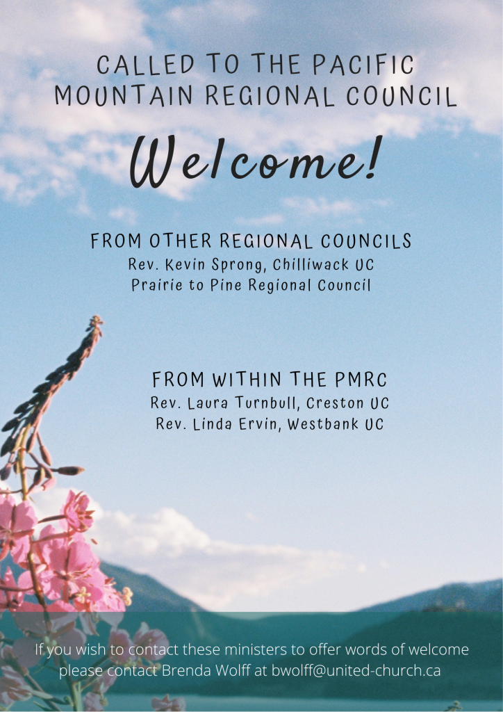 text on a scenic image listing the newly appointed ministry personnel beginning leadership in the pmrc